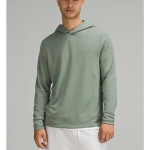 Lululemon Shift Stitch Hoodie Waffle Knit Sweatshirt Green Size Large